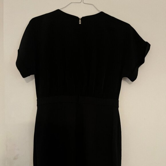 NWT KARL LAGERFELD BLACK DRESS WITH SILVER TONE BUTTONS DETAIL 8 - Picture 6 of 7